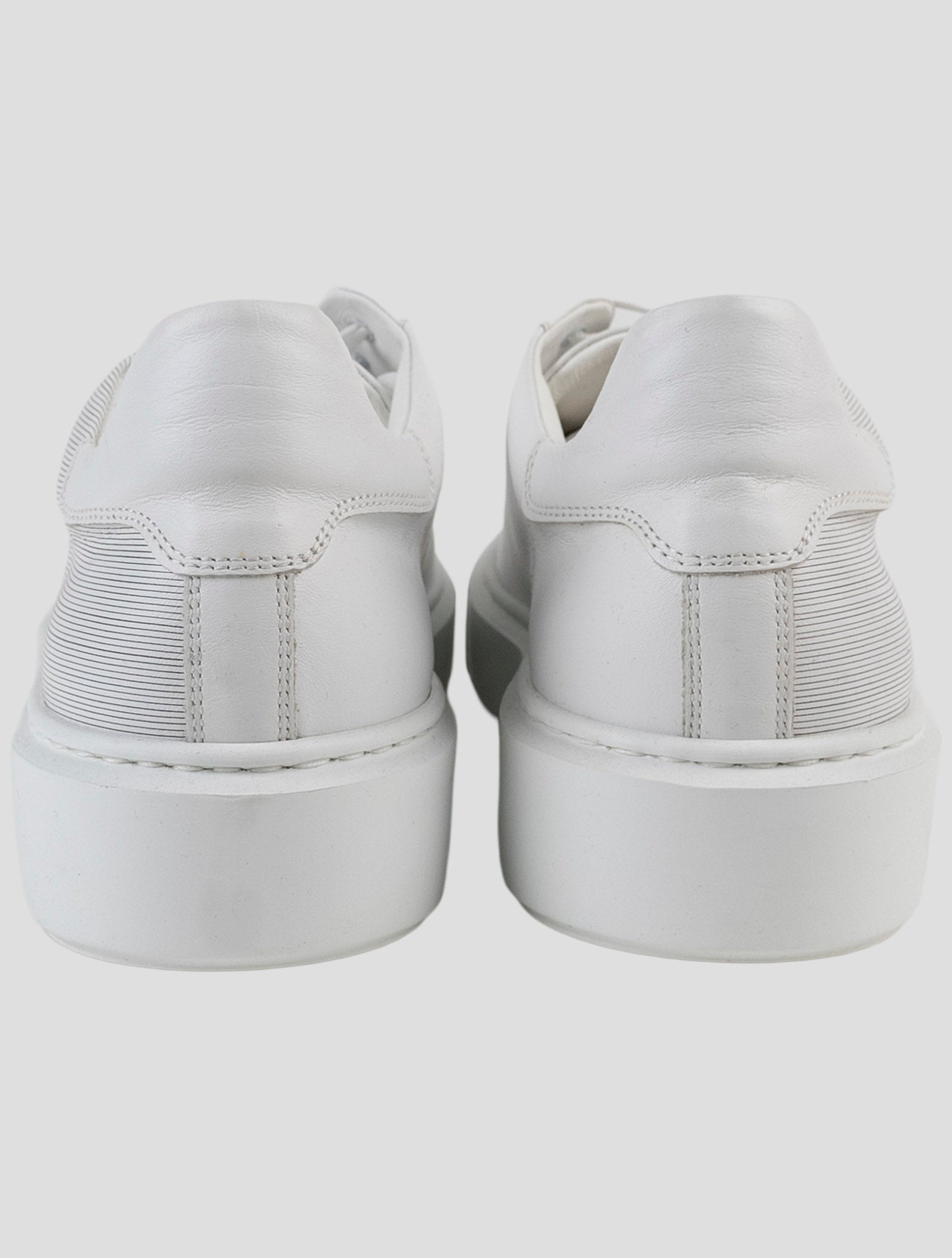 Kiton White Leather Sneakers