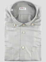 Kiton Gray Cotton Linen Shirt