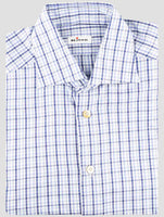 Kiton Blue Cotton Shirt