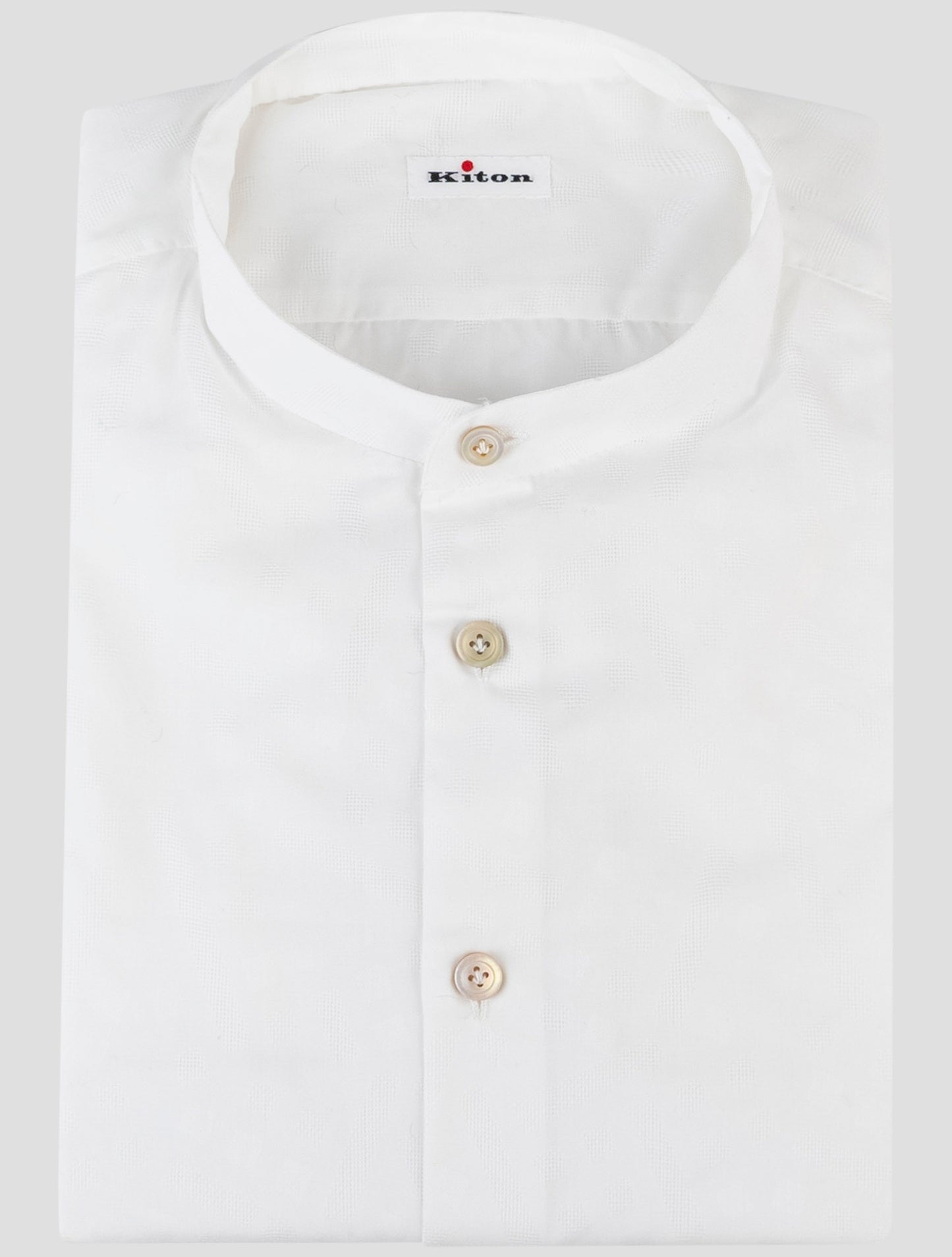 Kiton White Cotton Shirt
