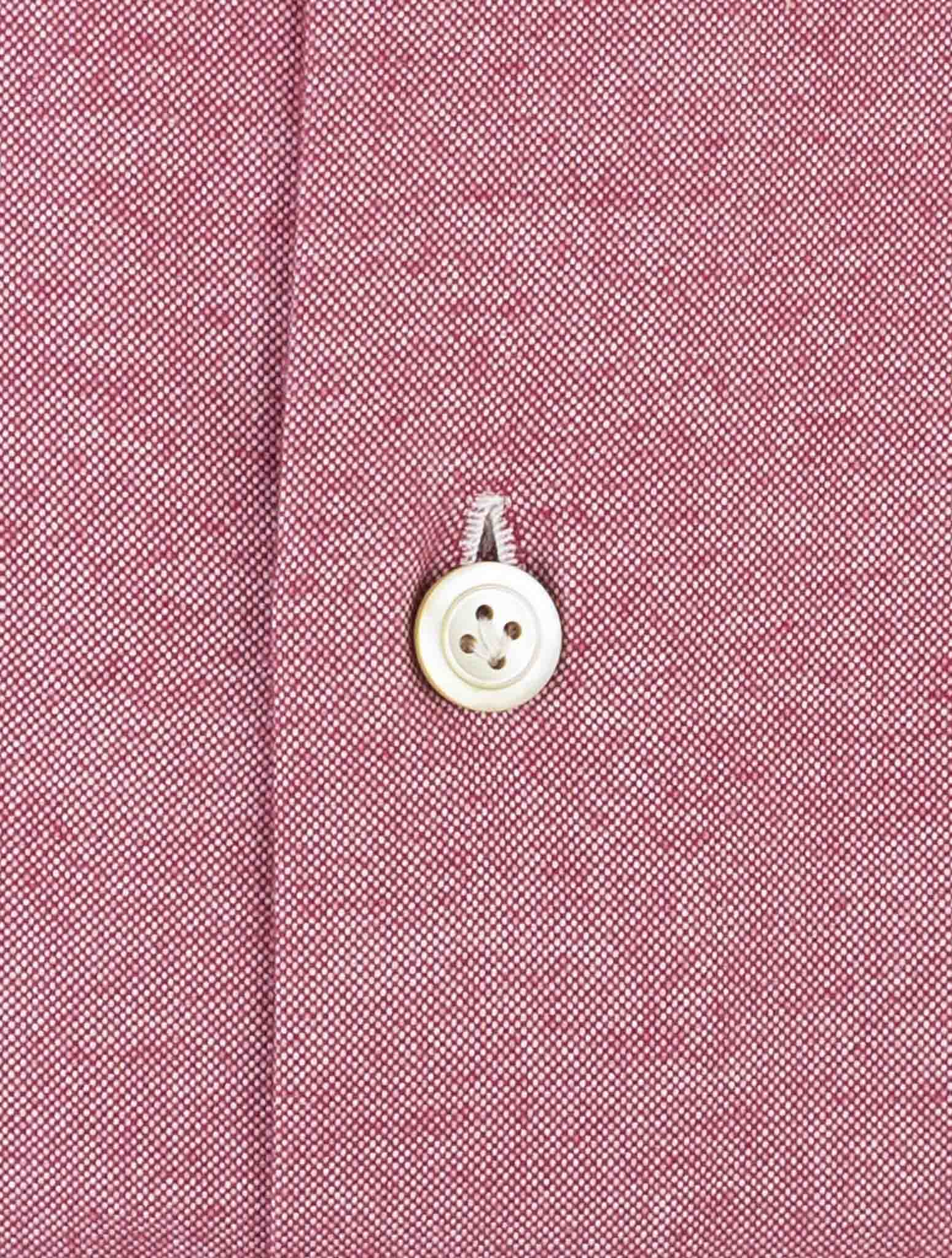 Kiton Red Cotton Cashmere Shirt