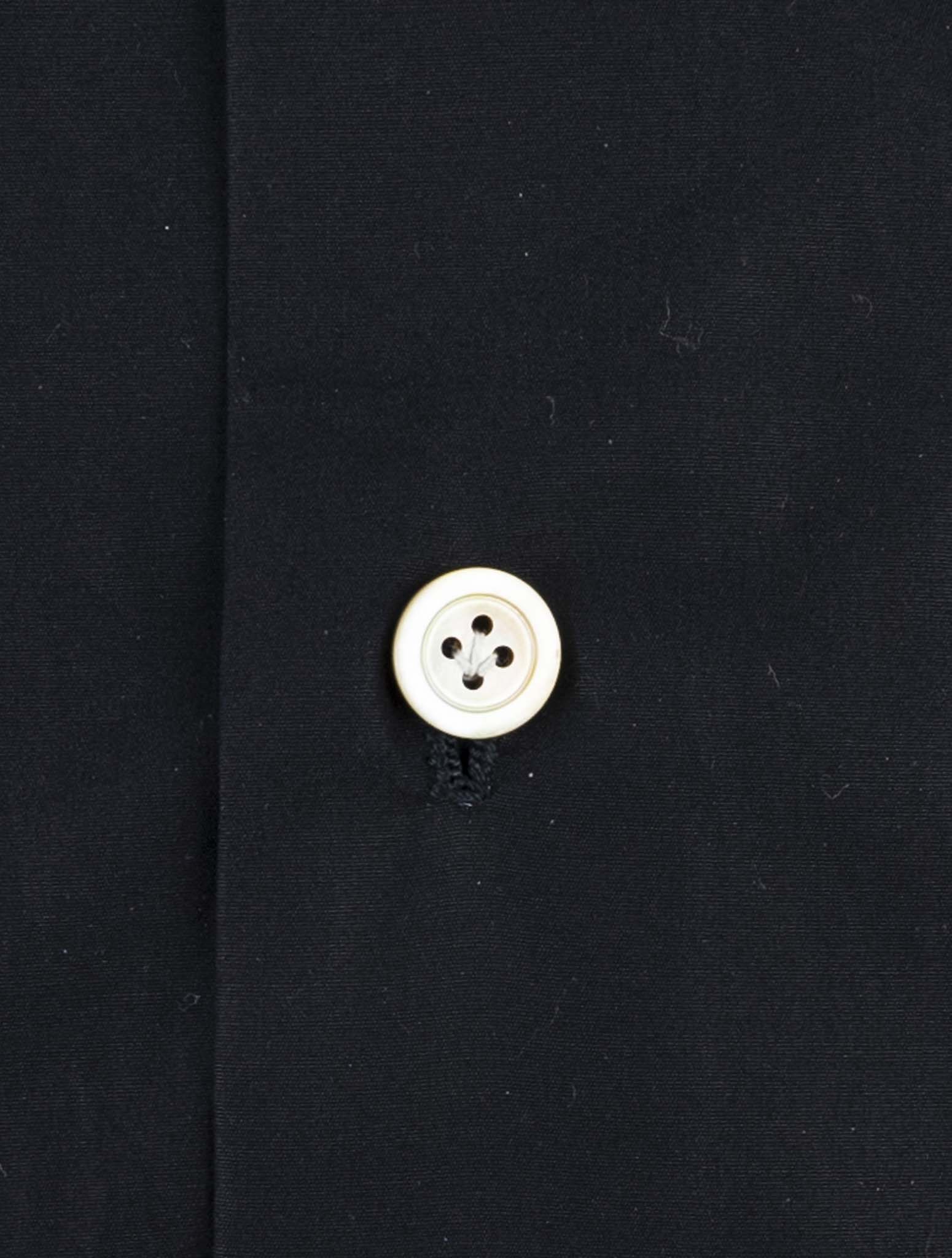 Kiton Black Cotton Shirt