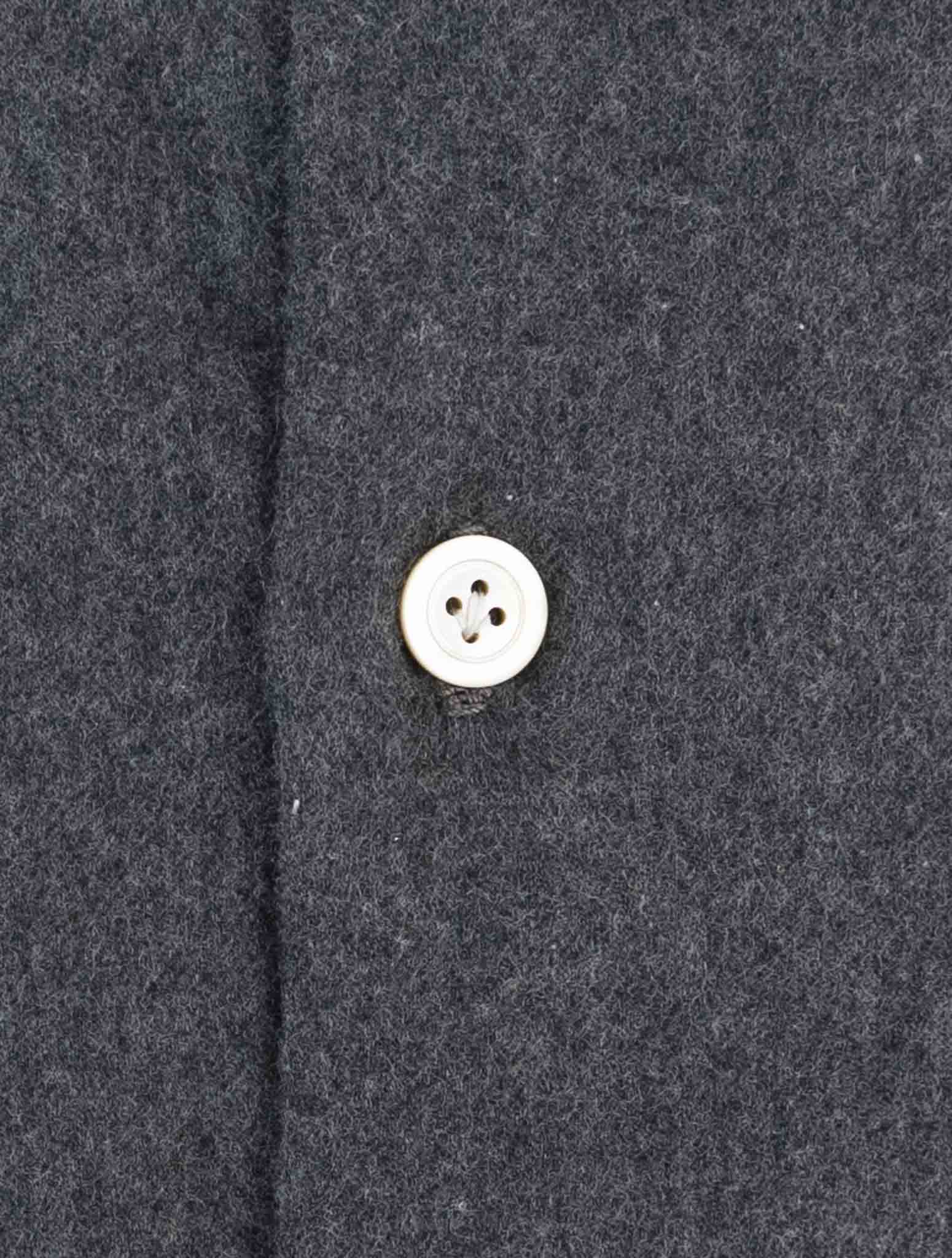 Kiton Dark Gray Cotton Shirt