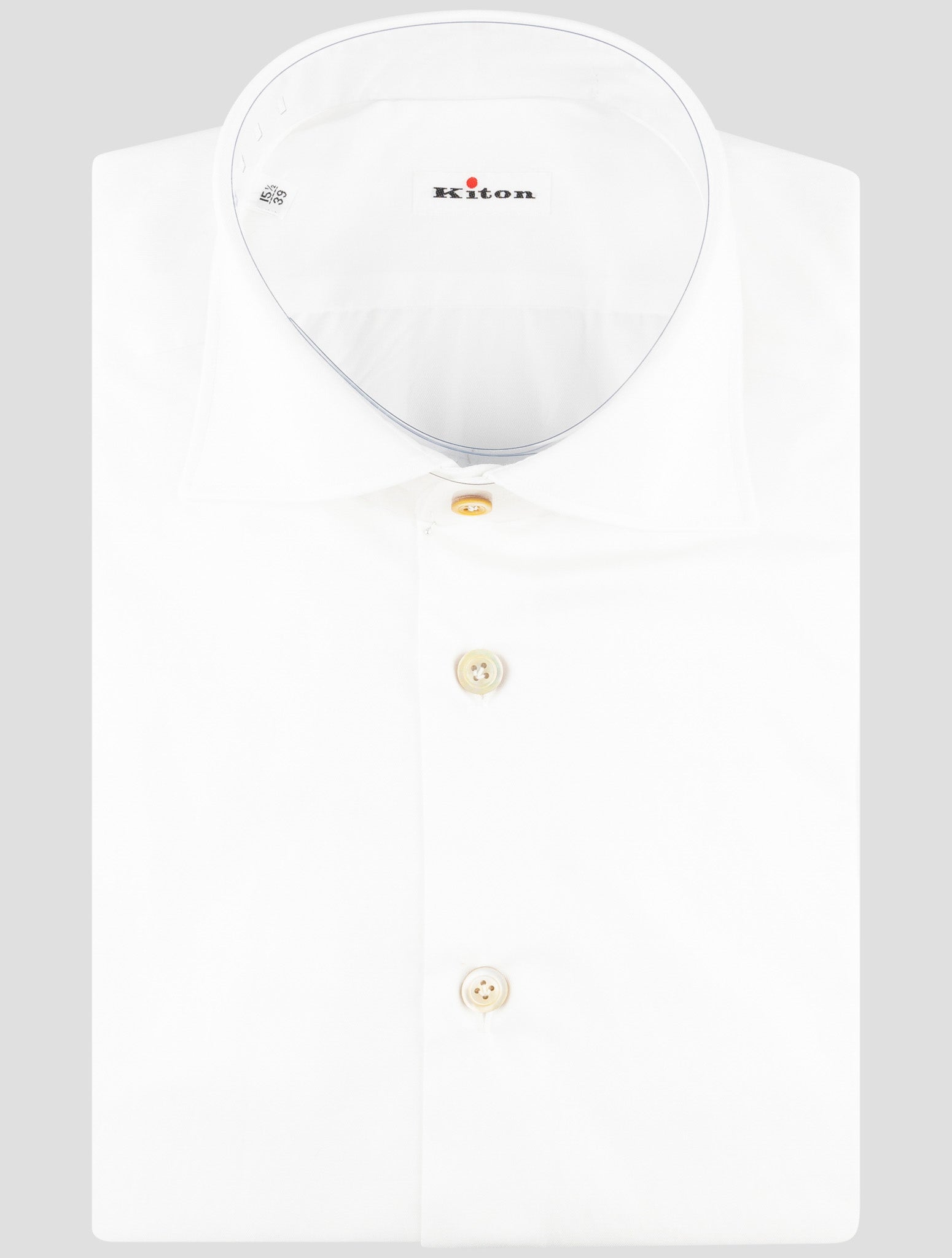 Kiton White Cotton Shirt