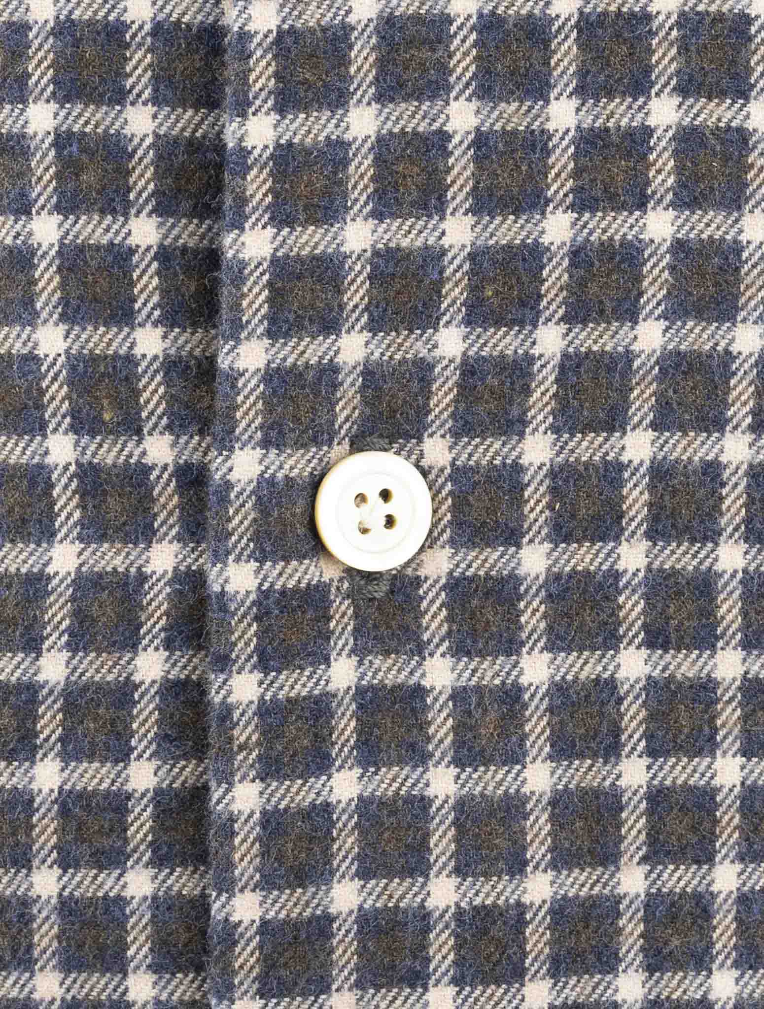 Kiton Brown Cotton Shirt