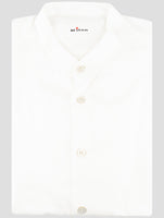 Kiton White Cotton Shirt