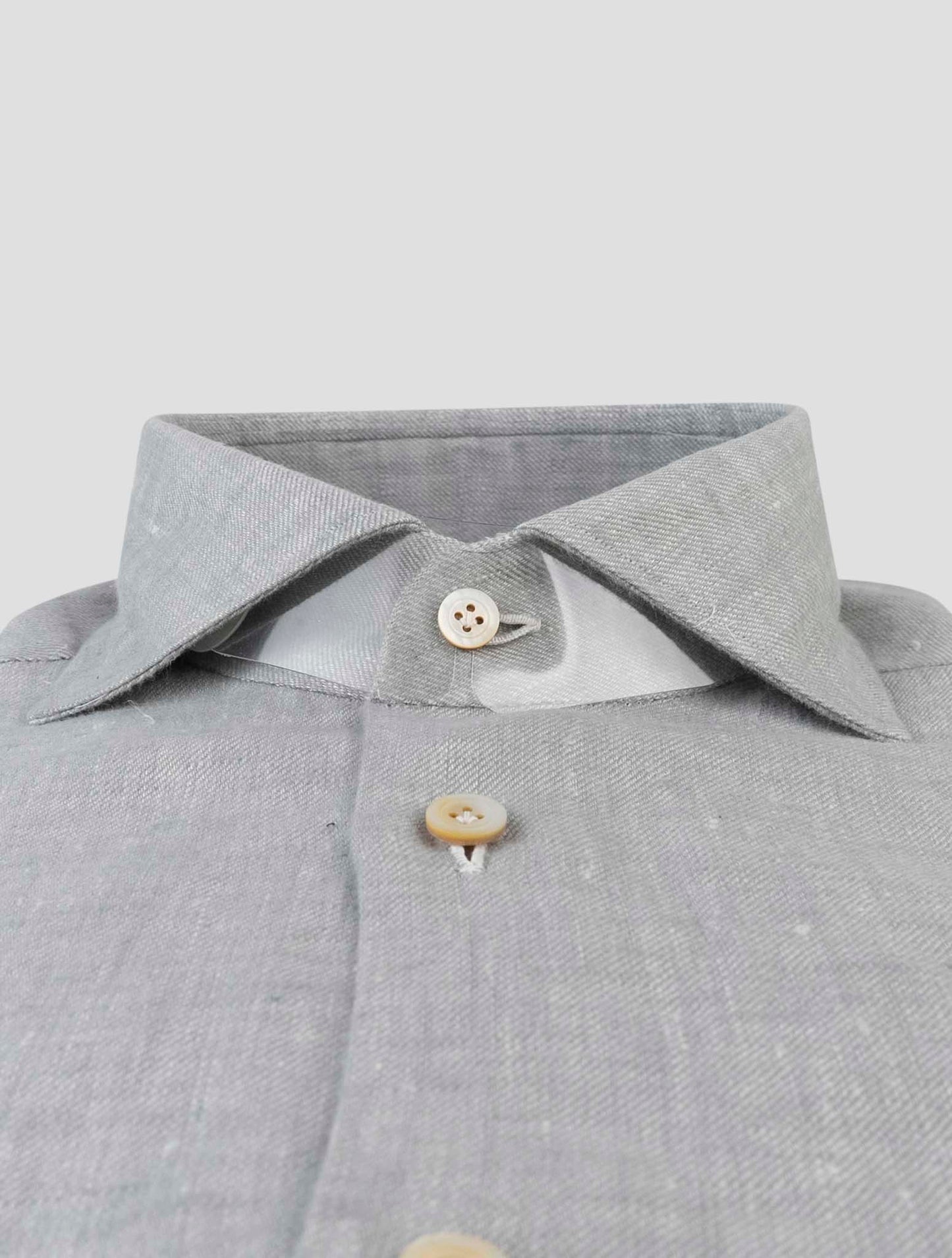 Kiton Beige Linen Shirt