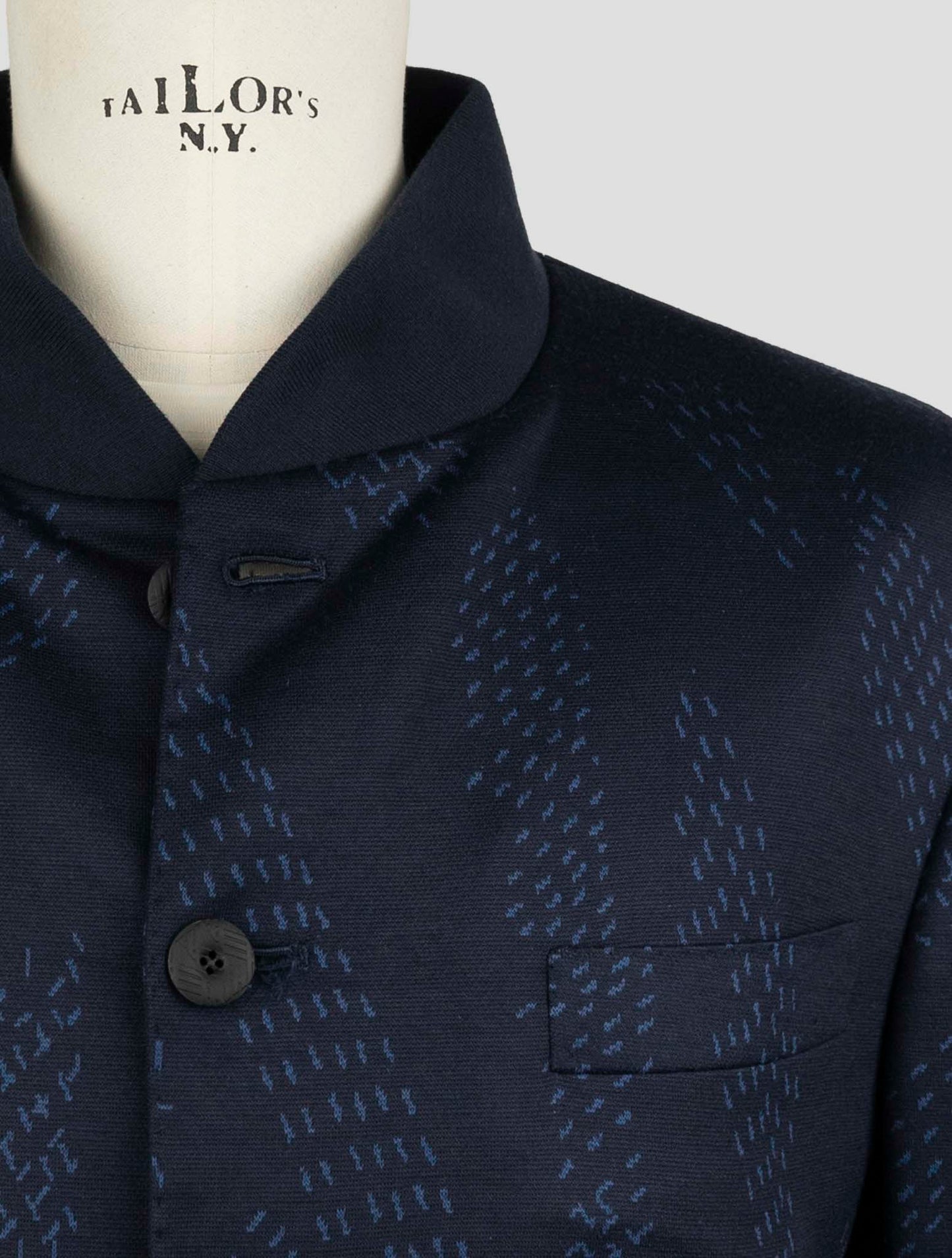 Kiton Knt Blue Wool Suit