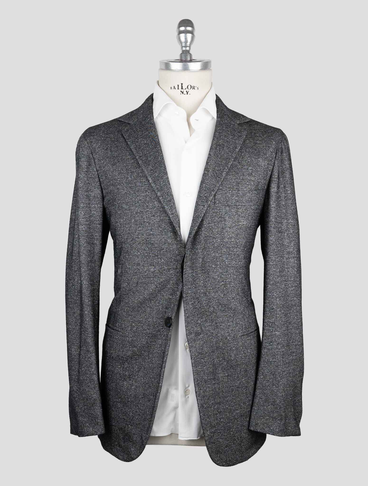 Kiton Knt Gray Cashmere Silk Suit
