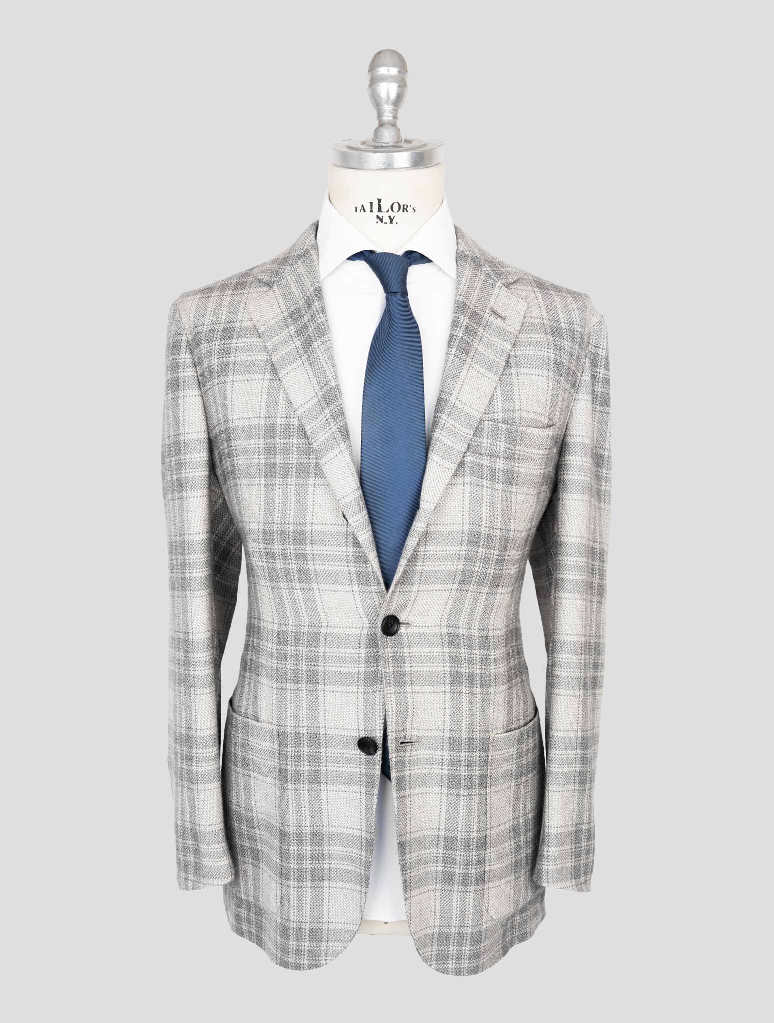 Kiton Gray Cashmere Blazer
