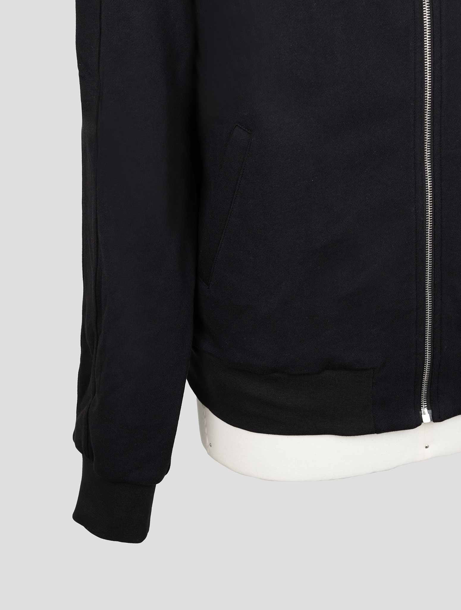 Kiton Black Cotton Ea Sweater Full Zip