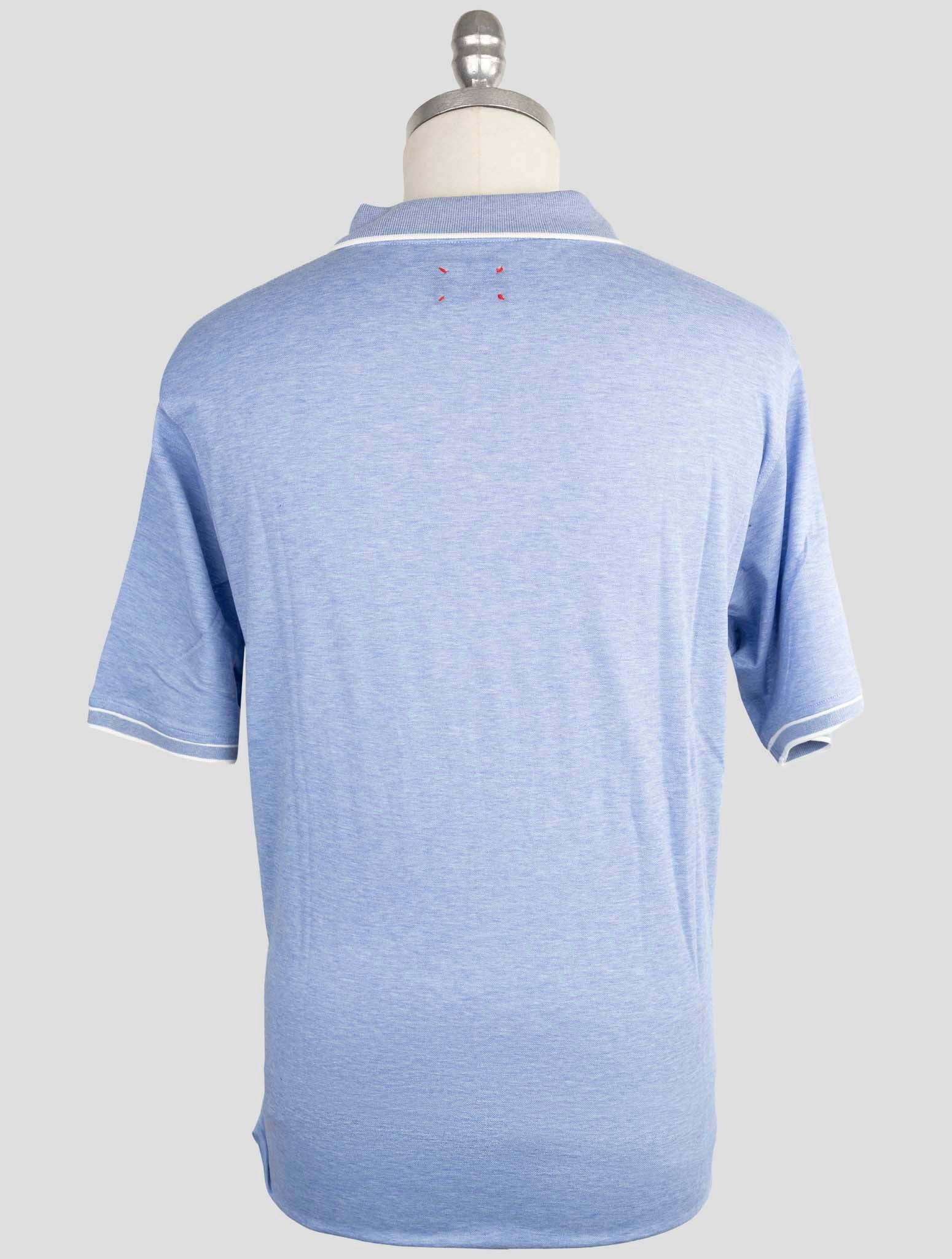 Kiton Light Blue Cotton Polo