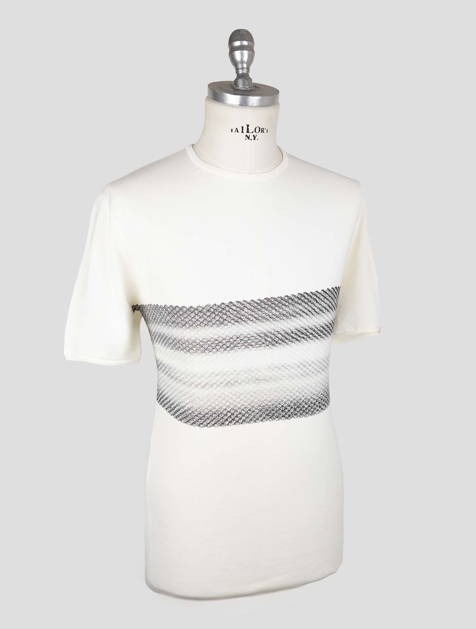 Kiton Knt White Cotton T-Shirt