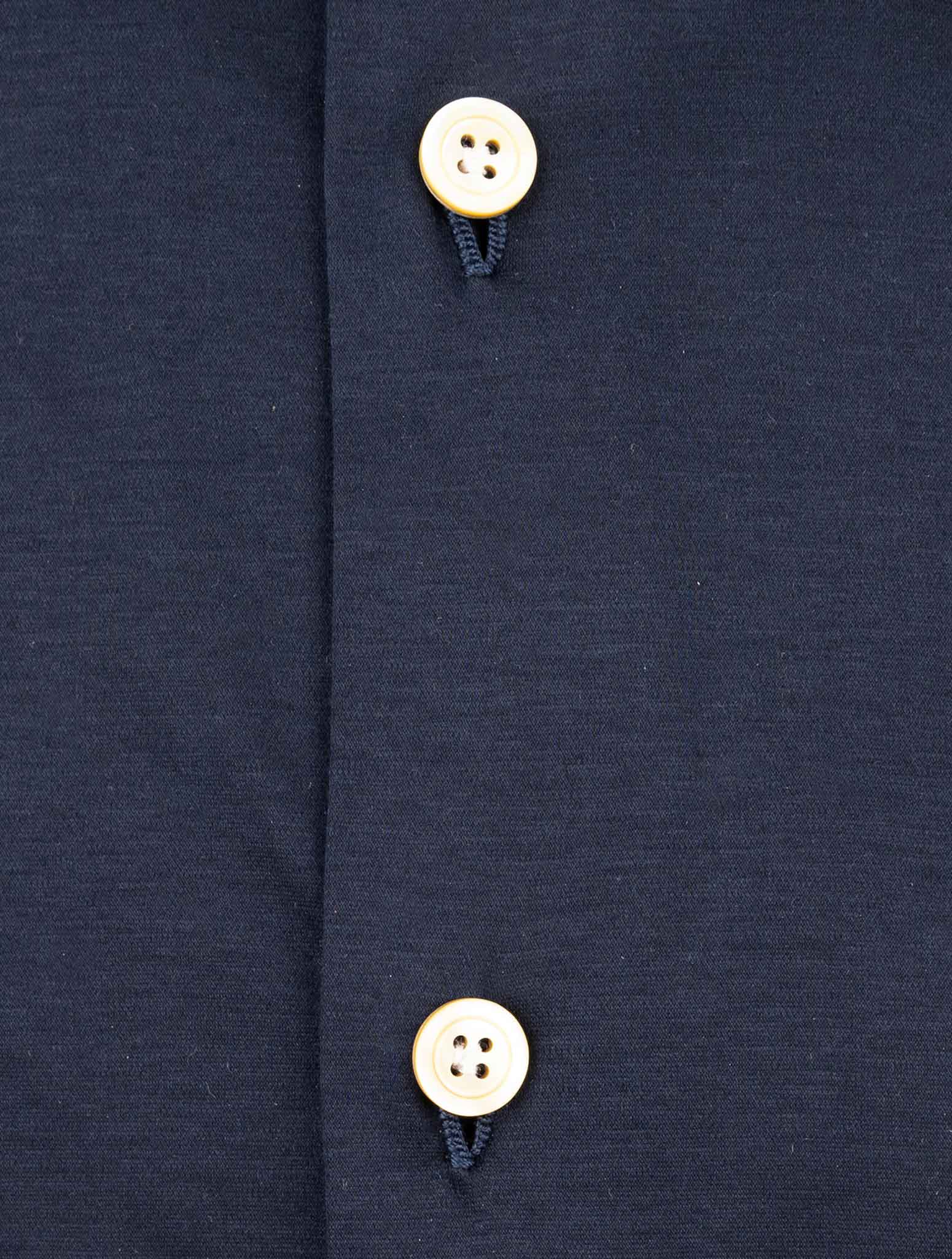 Kiton Blue Cotton Shirt
