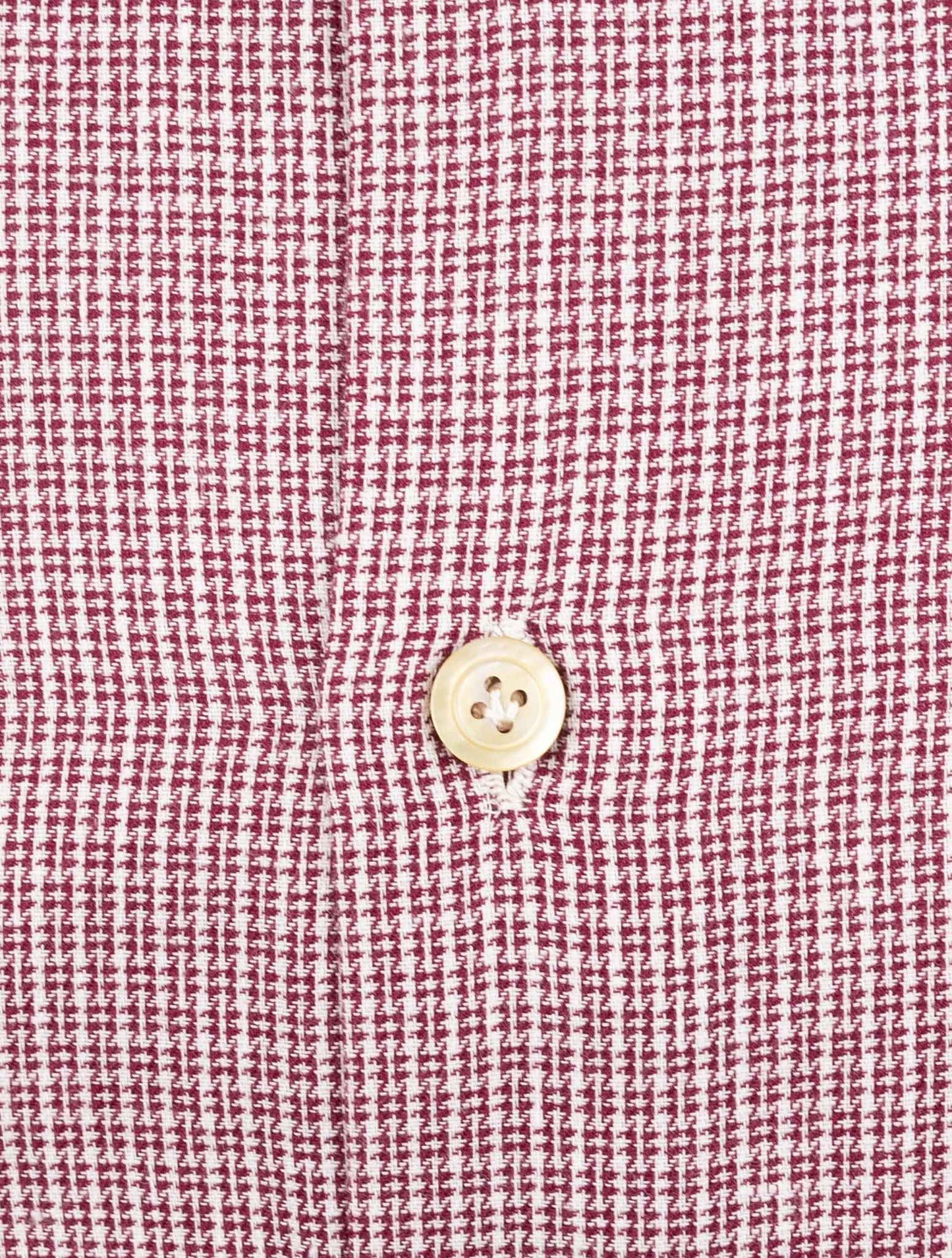 Kiton Red White Cotton Shirt