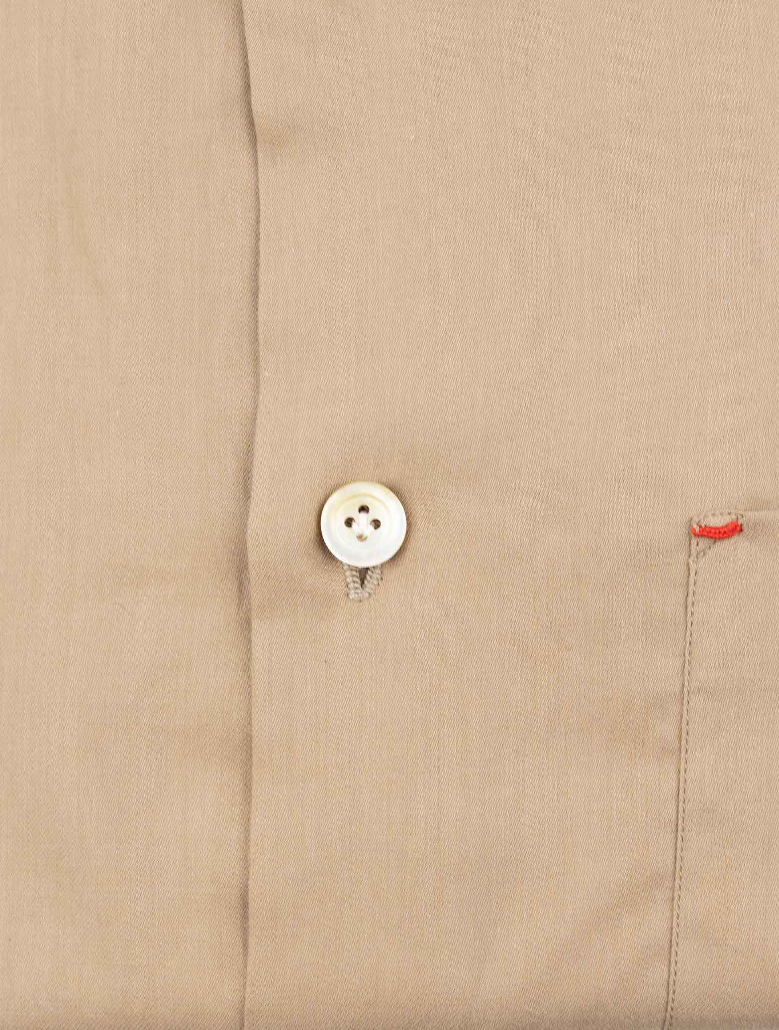 Kiton Brown Cotton Shirt