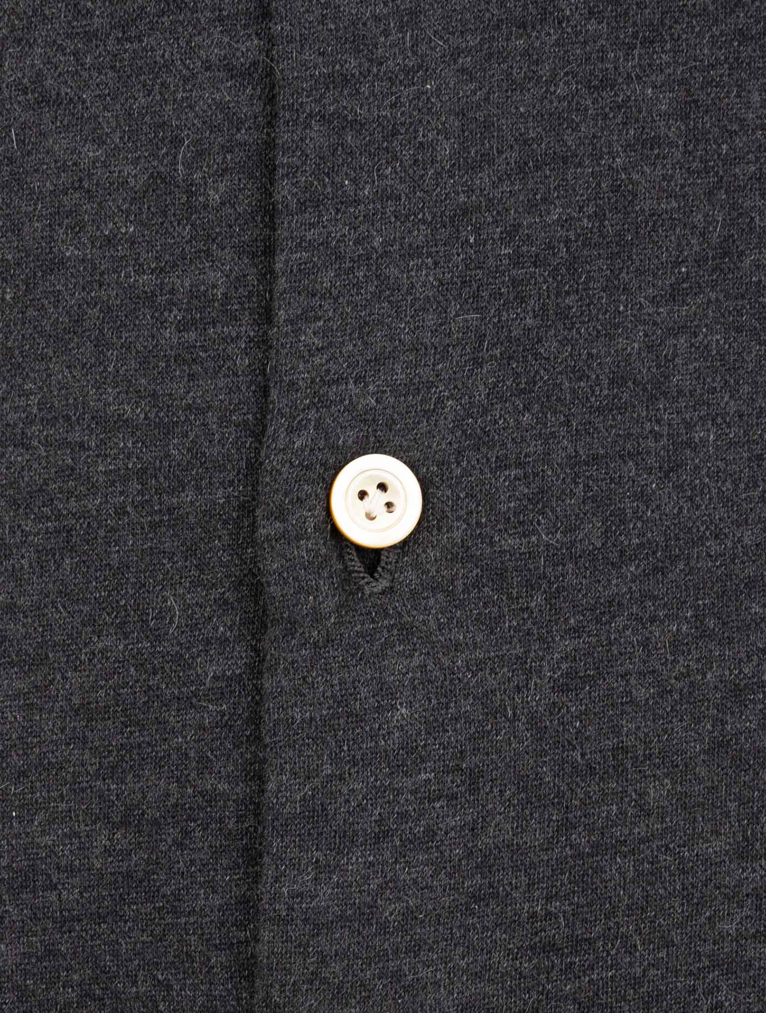 Kiton Dark Gray Cotton Cashmere Shirt
