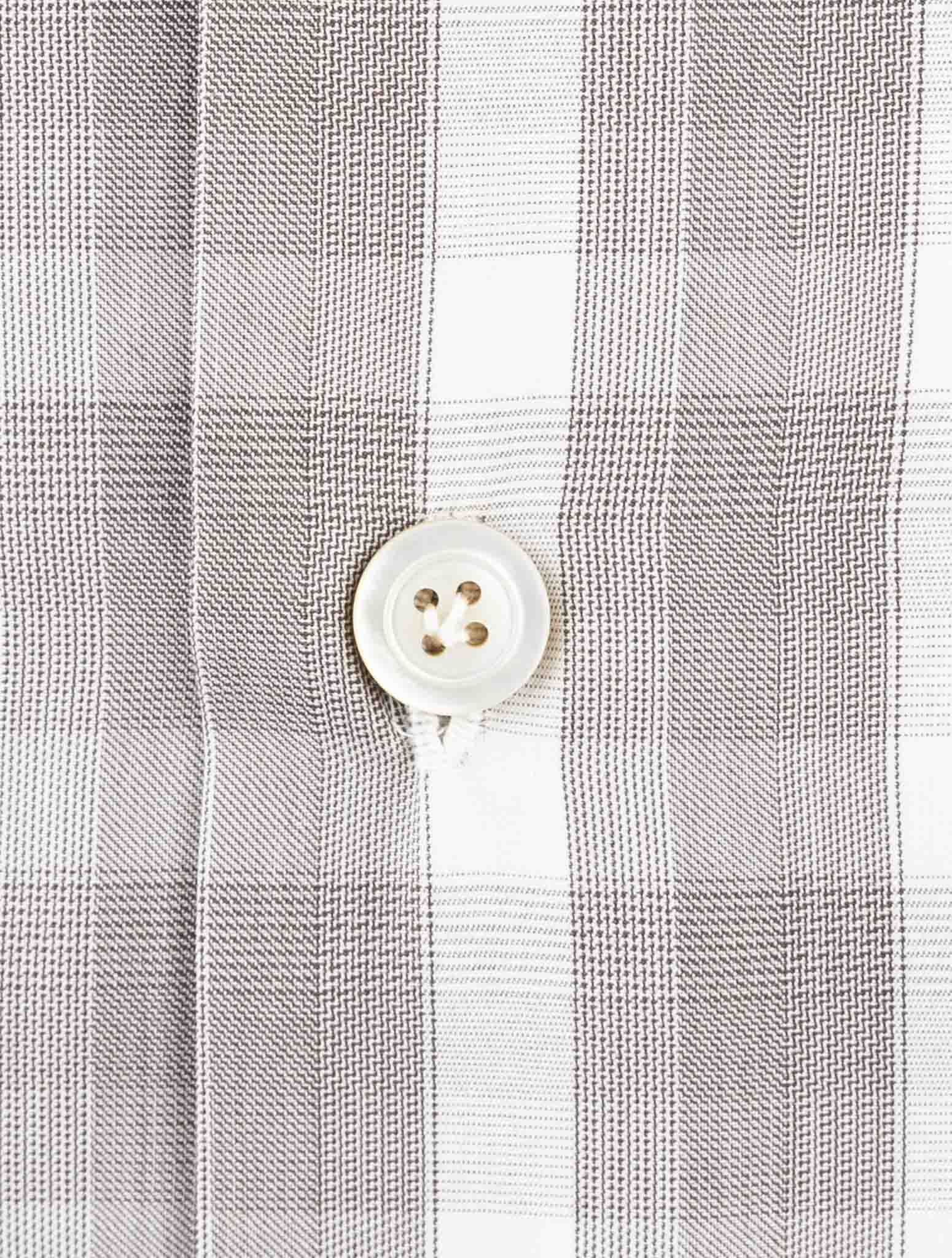 Kiton Gray Cotton Shirt