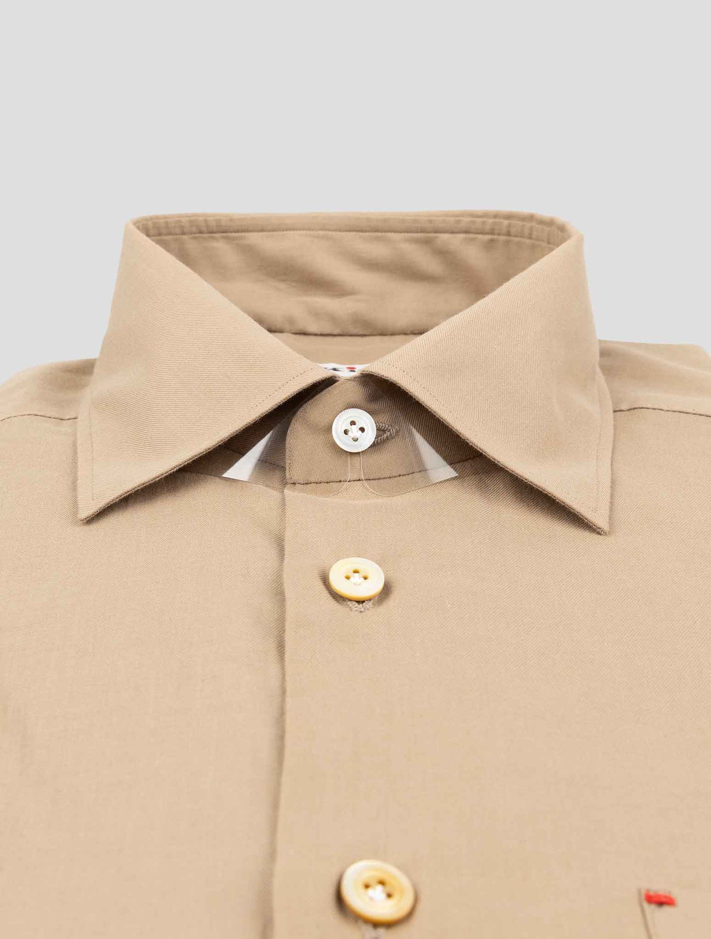 Kiton Brown Cotton Shirt