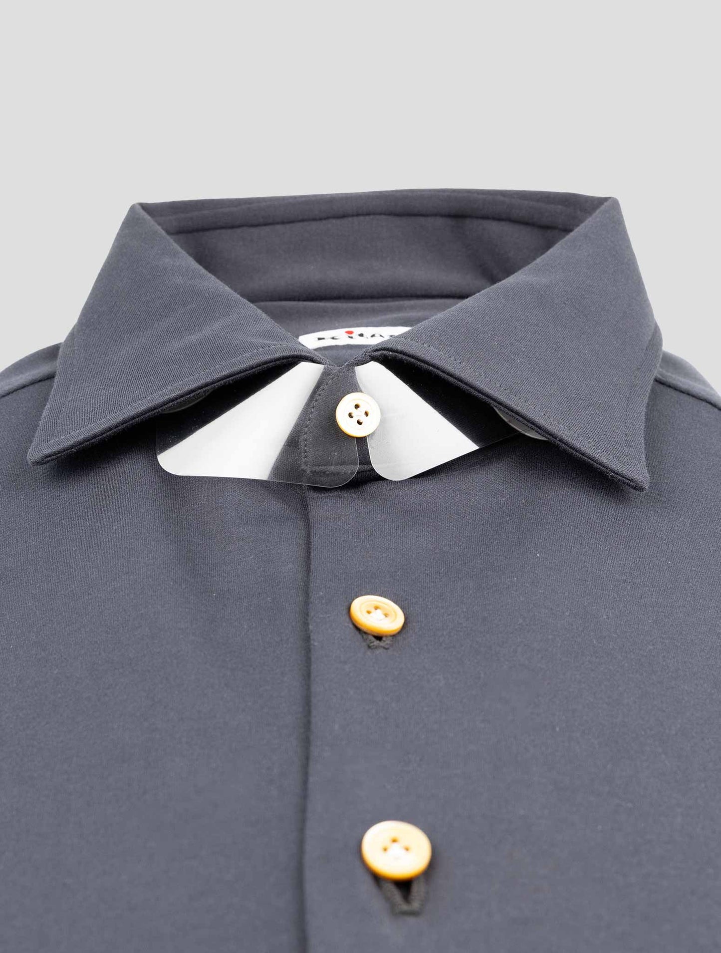 Kiton Gray Cotton Shirt