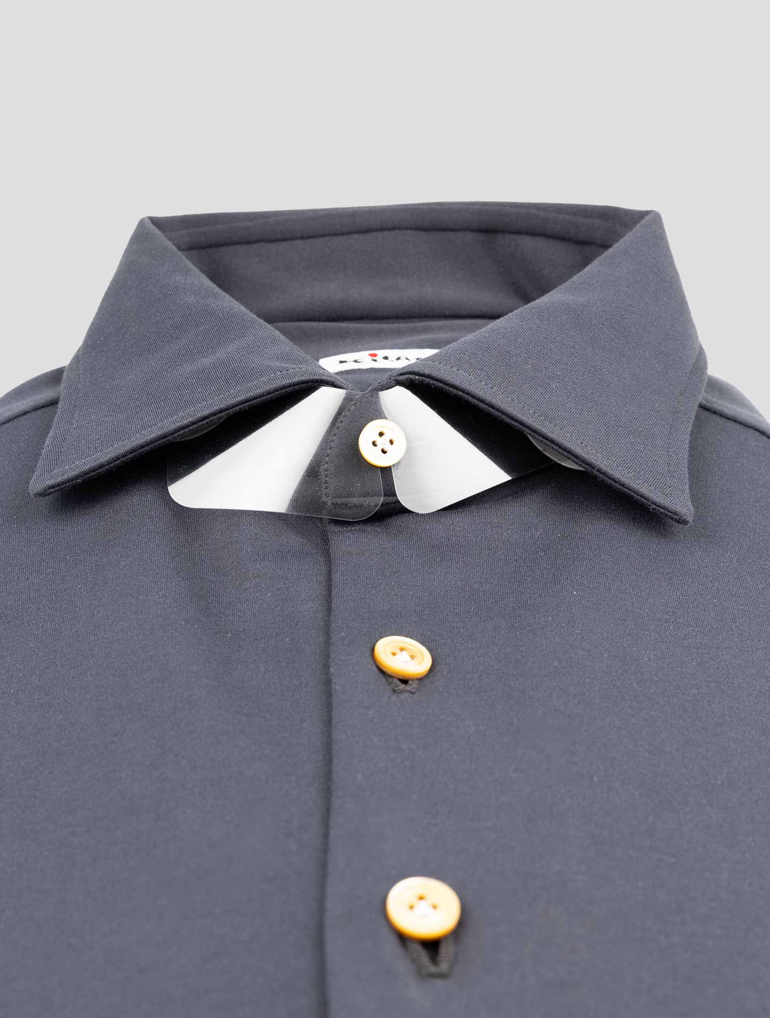 Kiton Gray Cotton Shirt