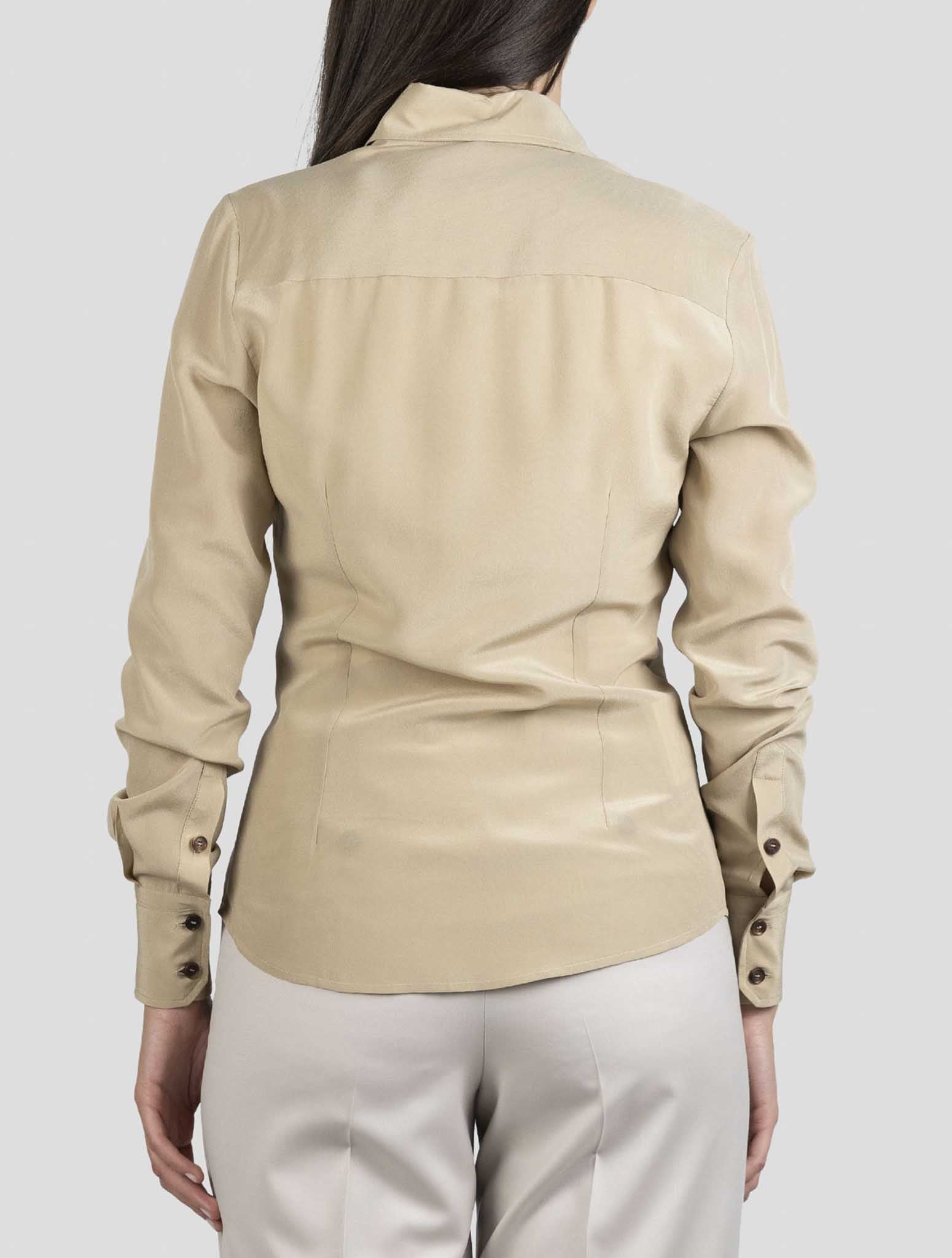 Kiton Brown Silk Shirt