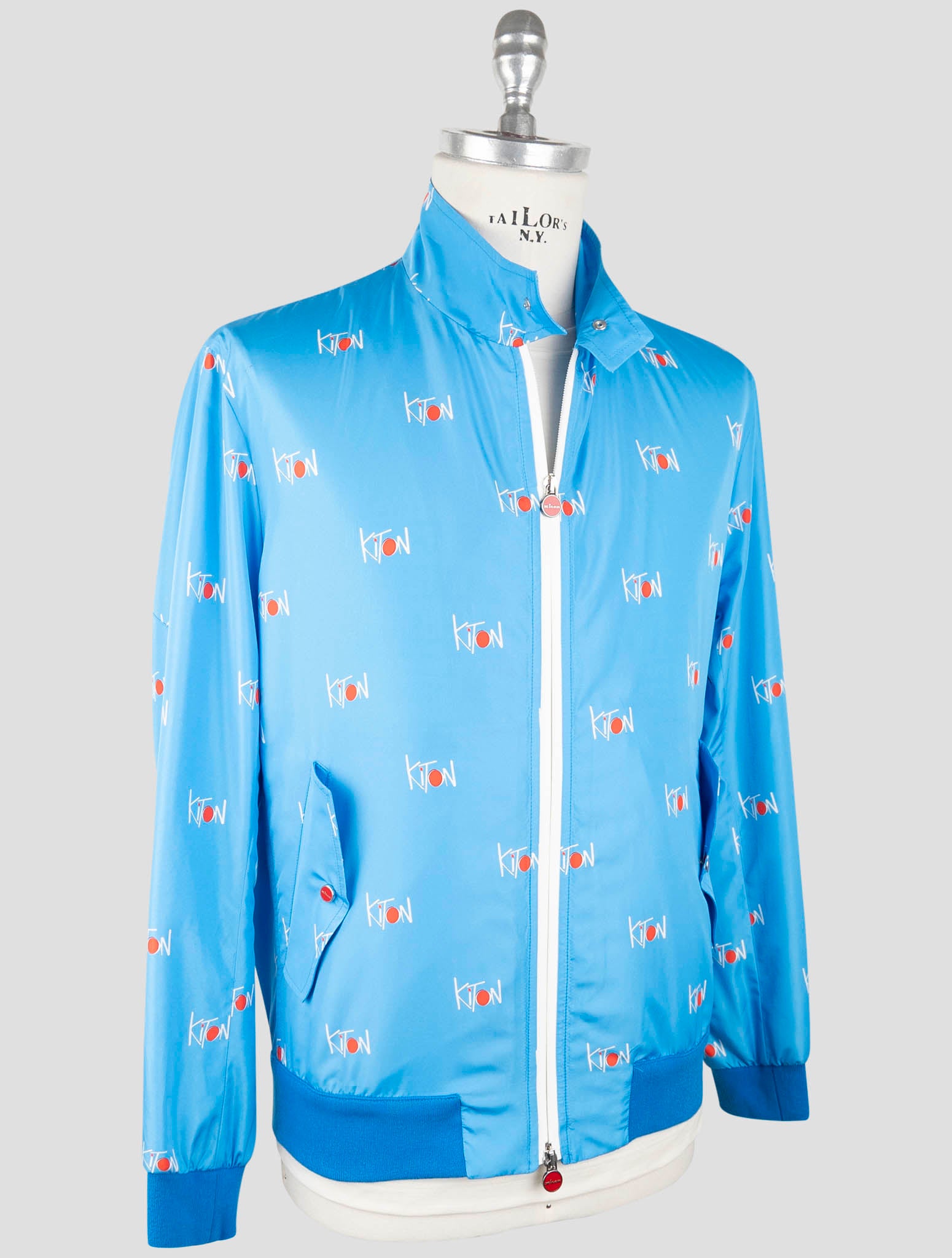 Kiton Light Blue Pl Coat