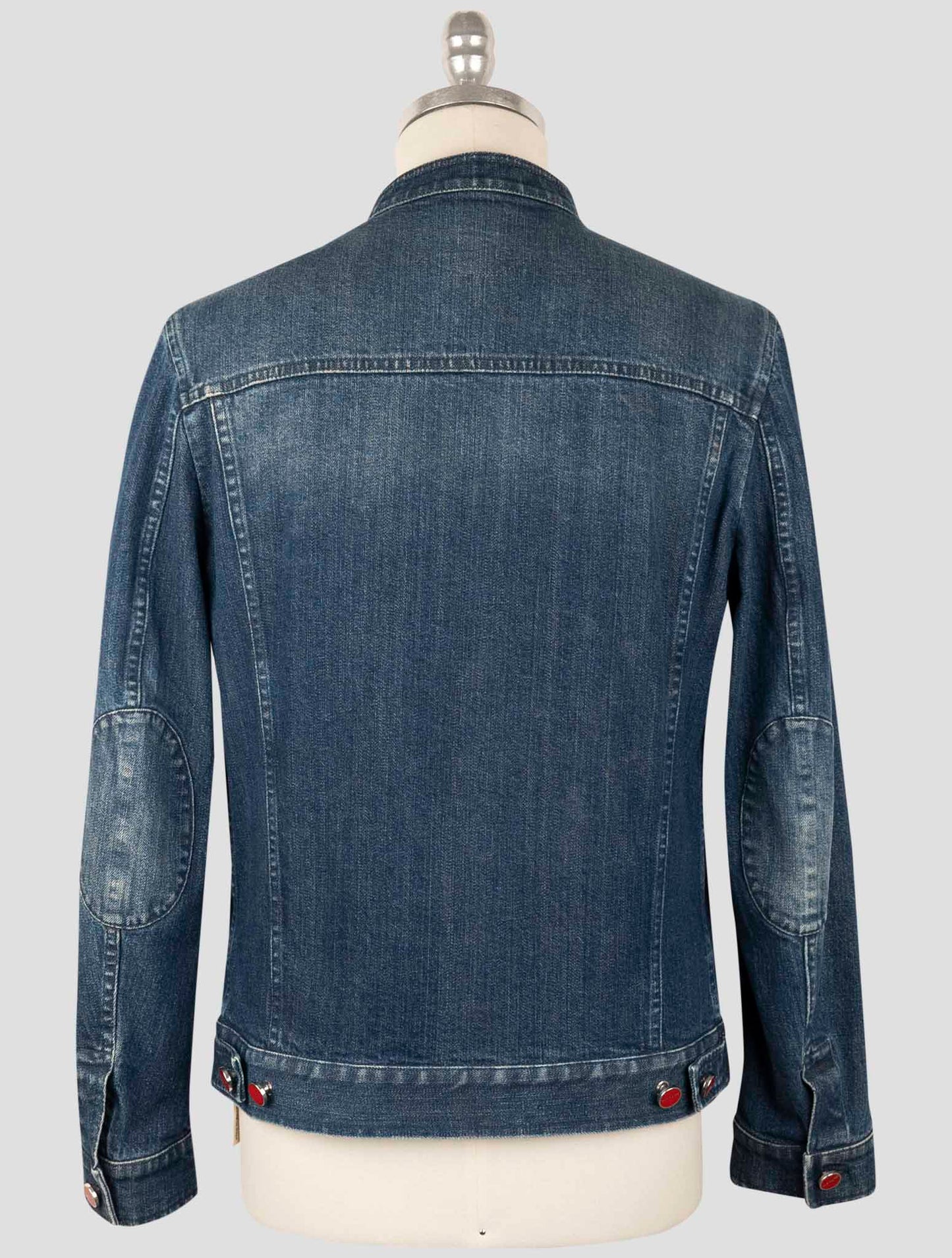 Kiton Blue Cotton Ea Coat