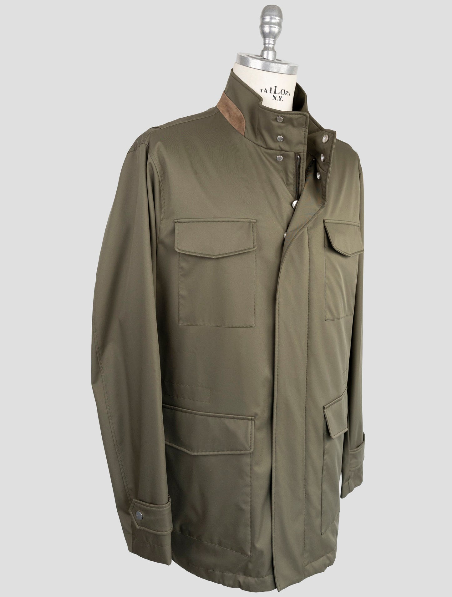 Kiton Green Pl Coat