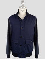 Kiton Blue Virgin Wool Pa Ea Coat