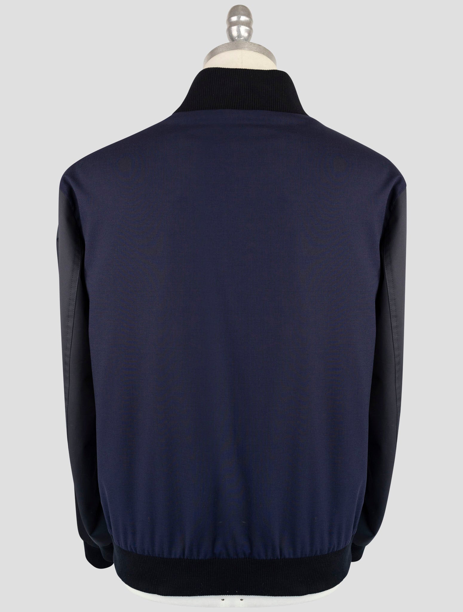 Kiton Blue Virgin Wool Pa Ea Coat