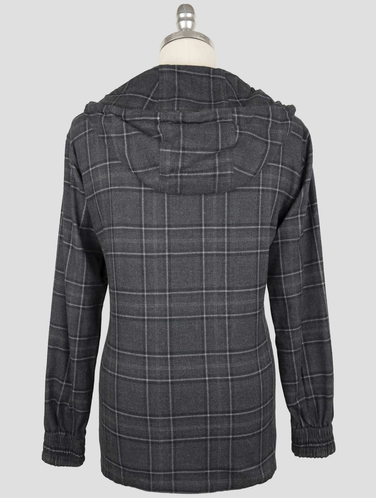 Kiton Gray Cotton Shirt Mariano
