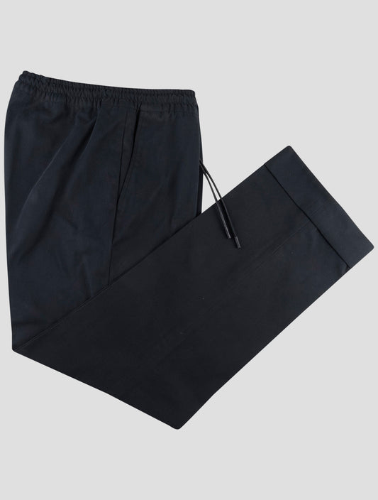 Kiton Black Cotton Pants