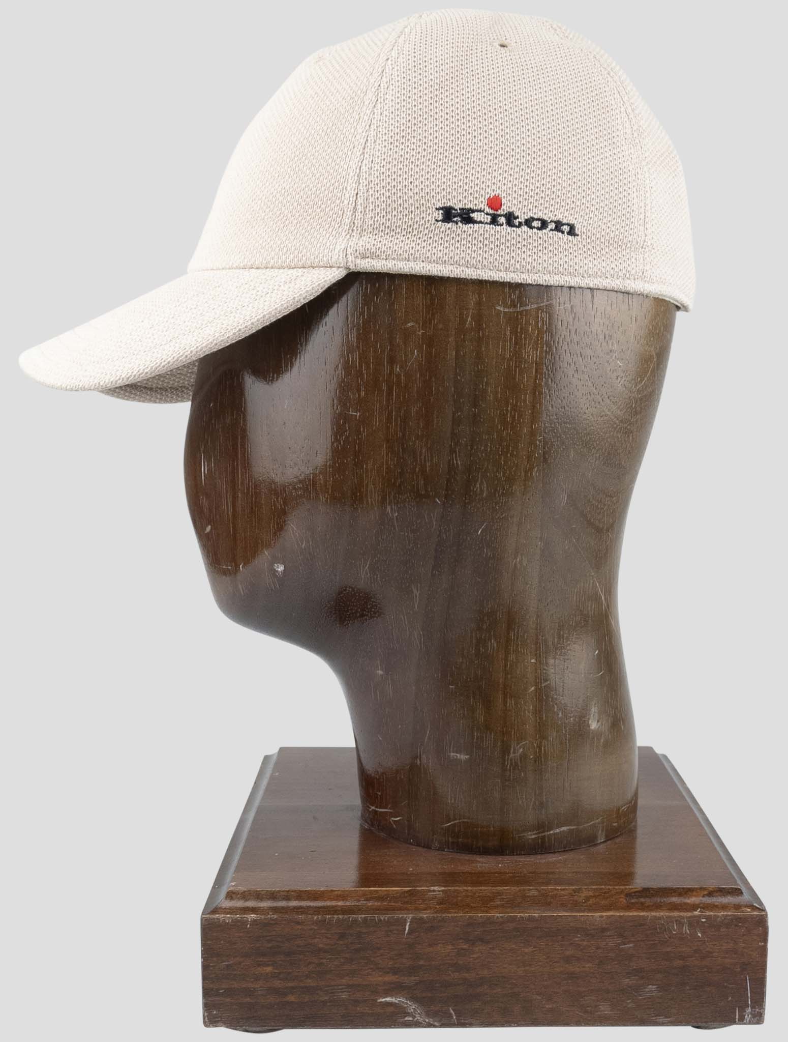 Kiton Beige Cotton Baseball Hat