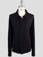 Kiton Knt Blue Cotton Shirt