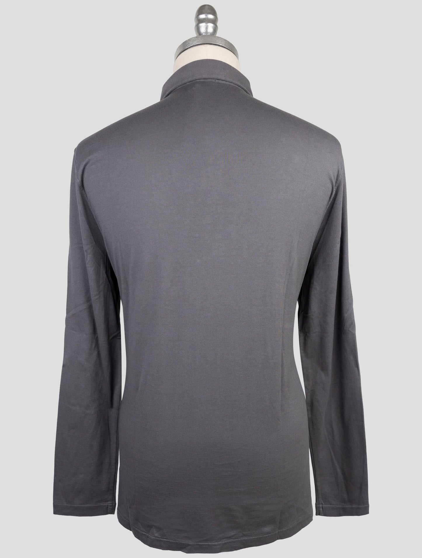 Kiton Taupe Cotton Cashmere Sweater Polo