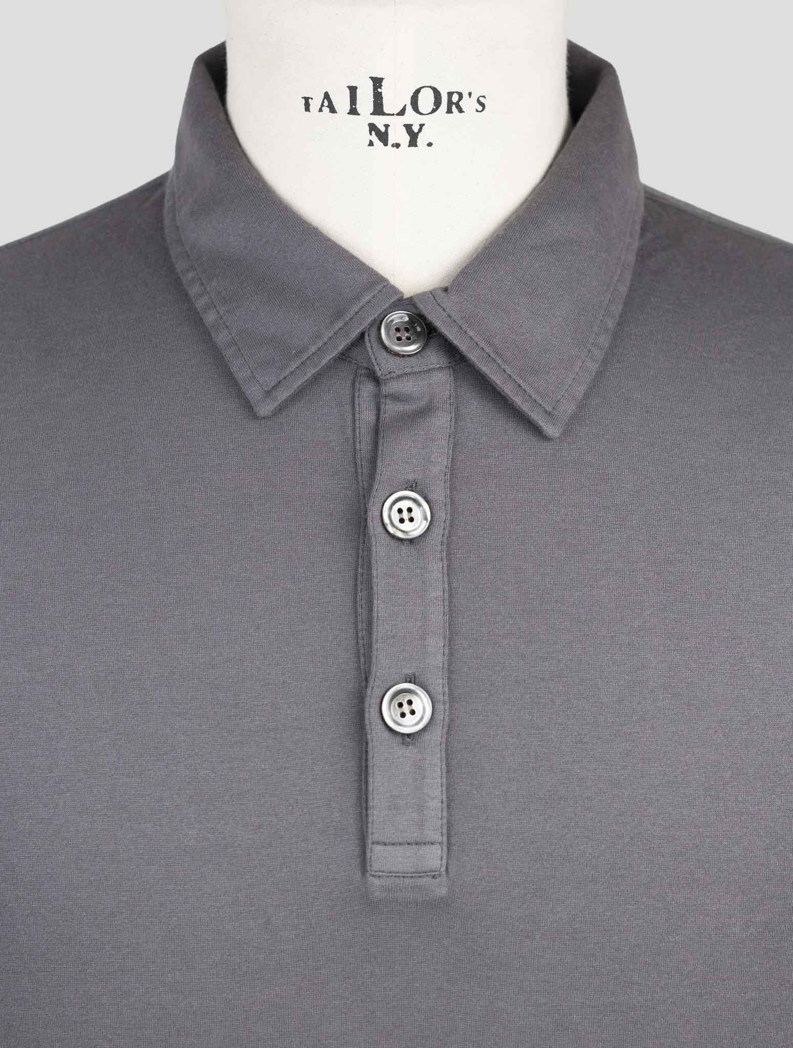 Kiton Taupe Cotton Cashmere Sweater Polo