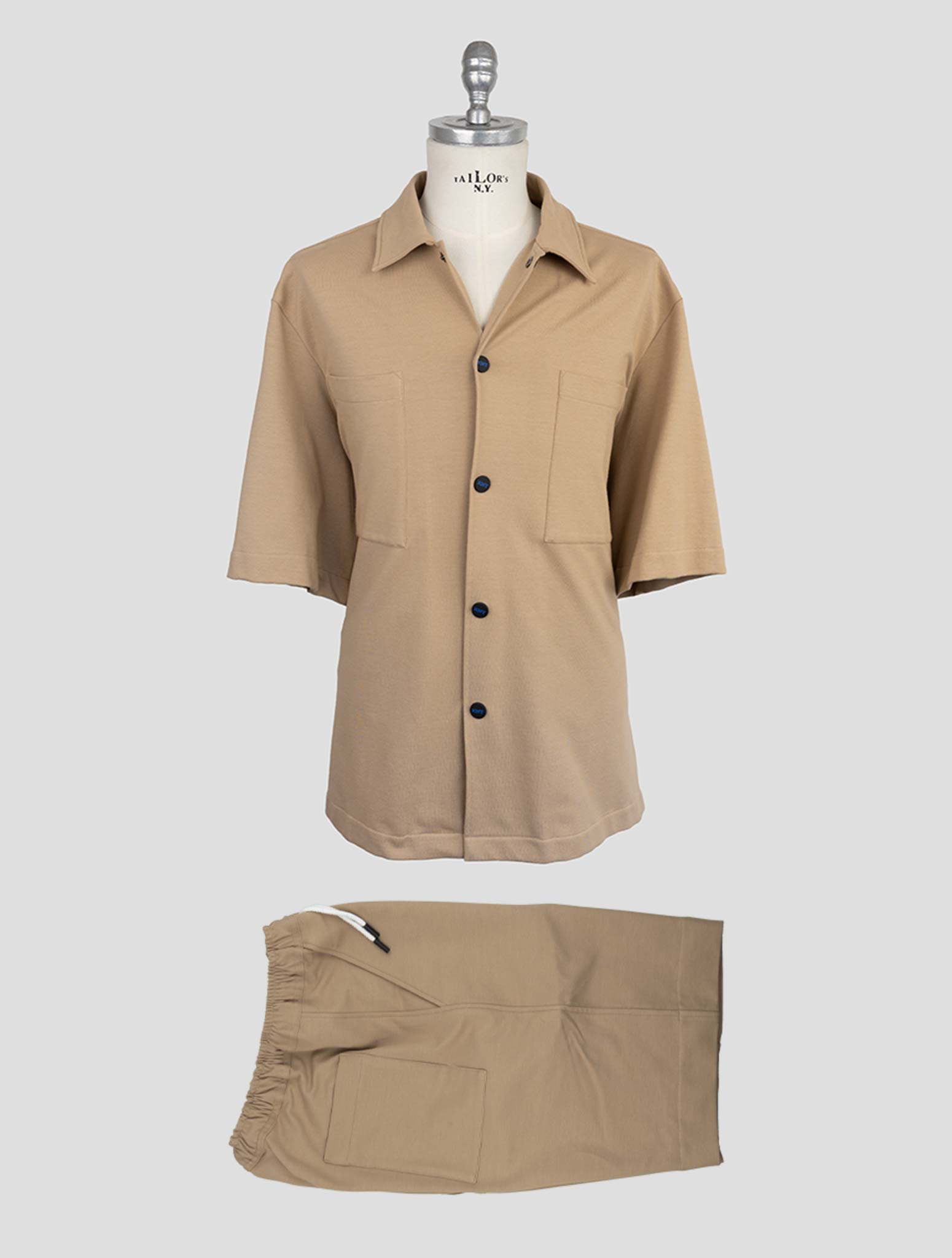 Kiton Knt Beige Cotton Ea Tracksuit