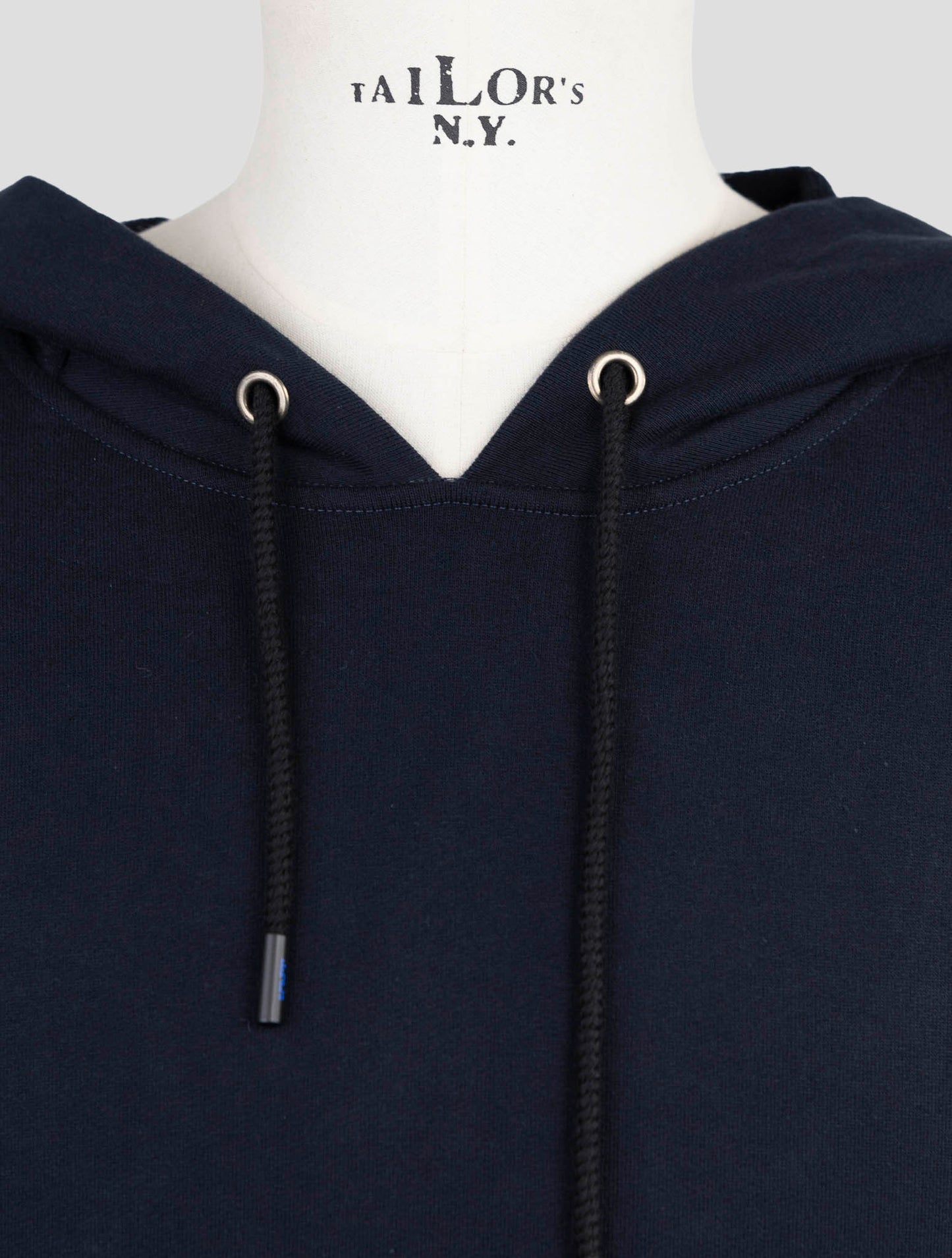 Kiton Knt Blue Cotton  Sweater Hoodie