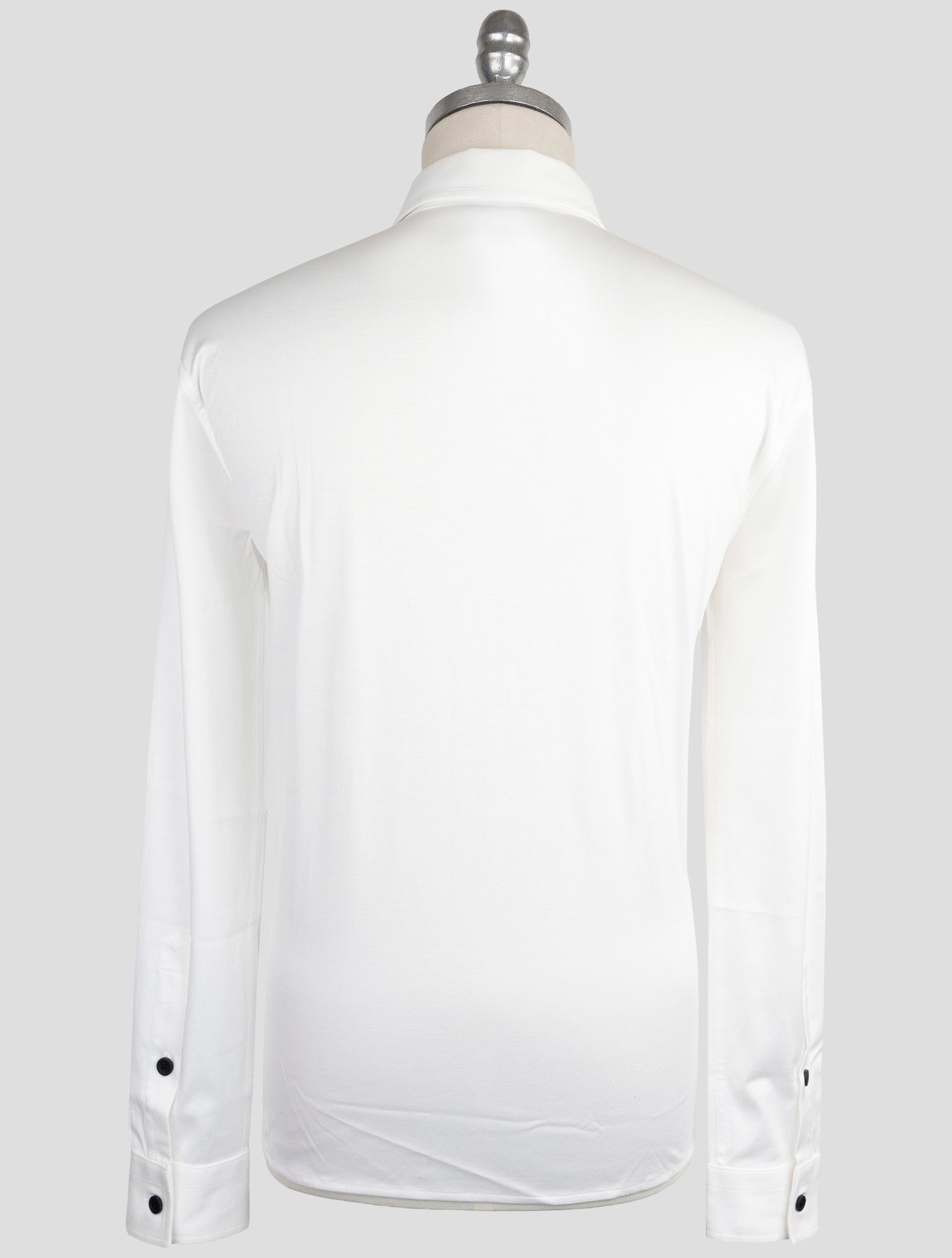Kiton Knt White Cotton Shirt