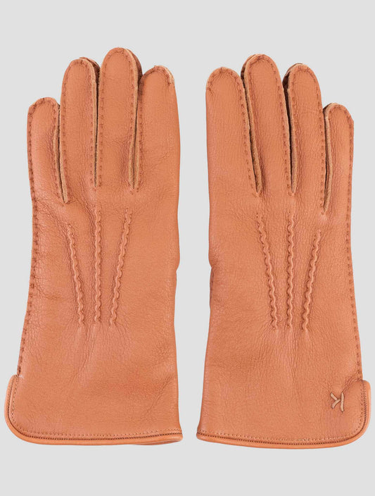 Kiton Brown Leather Gloves
