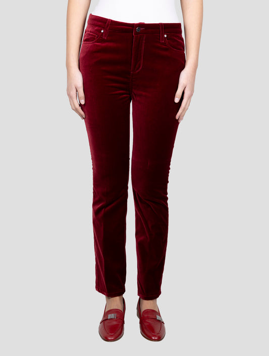 Kiton Red Cotton Ea Velvet Jeans