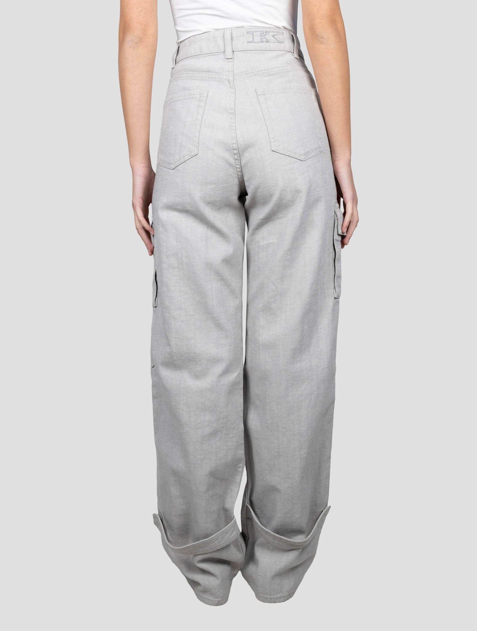 Kiton Gray Cotton Ea Jeans