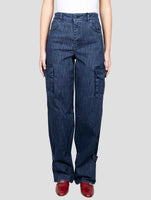 Kiton Blue Cotton Ea Cargo Jeans