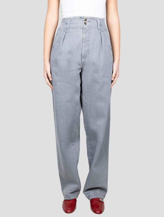 Kiton Gray Cotton Ea Pants