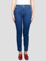 Kiton Blue Cotton Ea Jeans