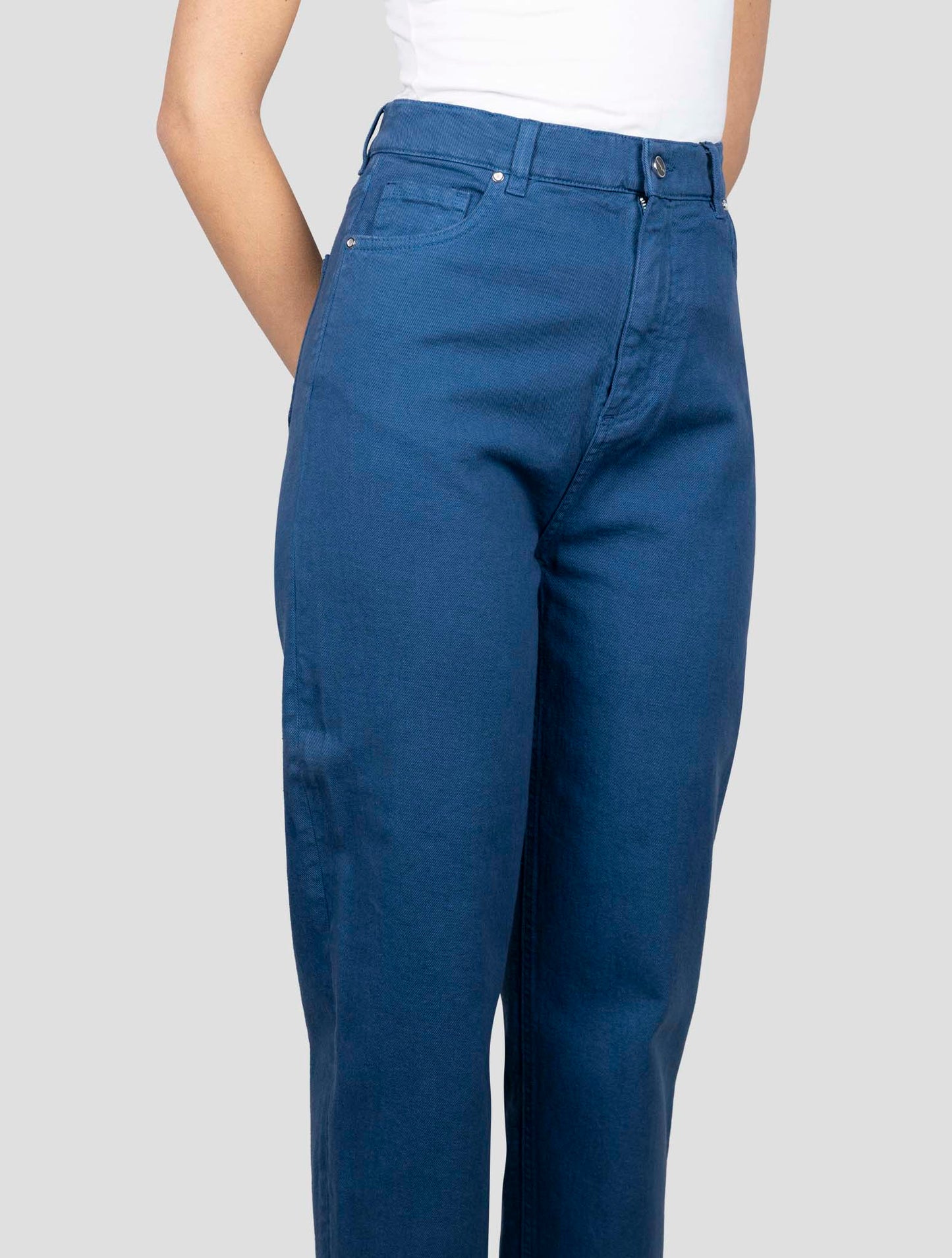 Kiton Blue Cotton Cashmere Ea Jeans