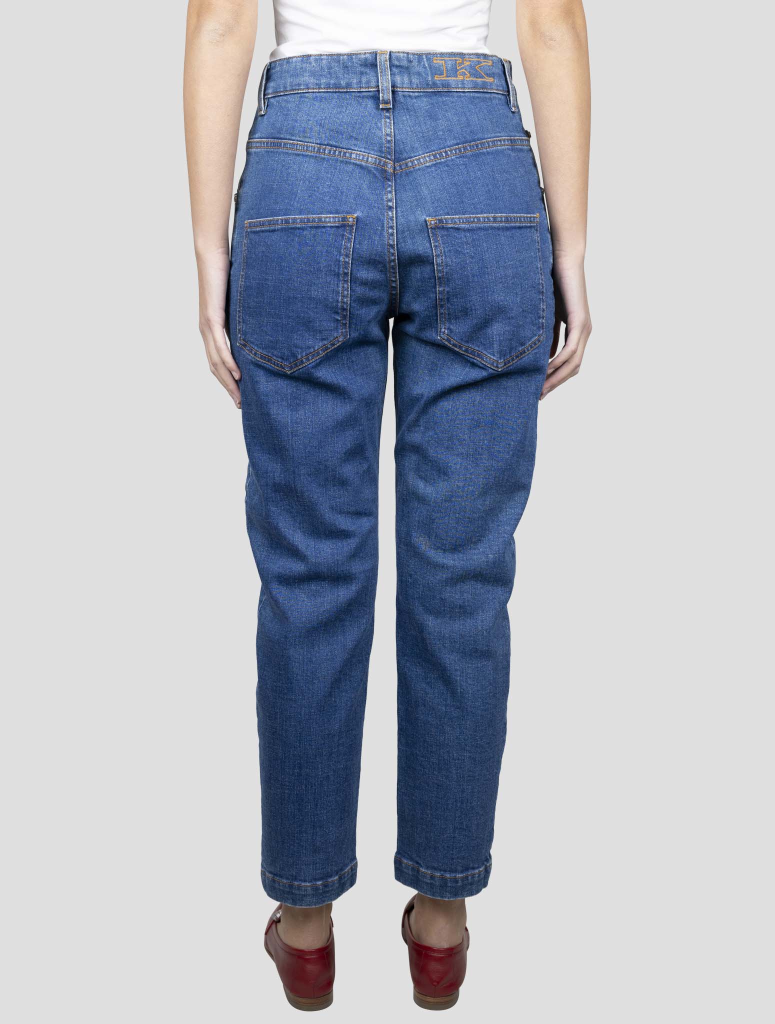 Kiton Blue Cotton Ea Jeans