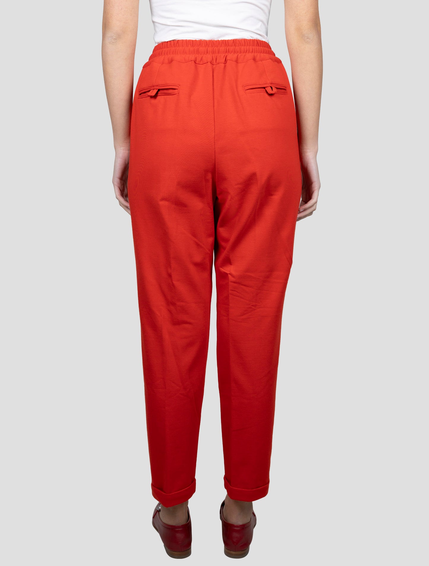 Kiton Red Cotton Ea Pants