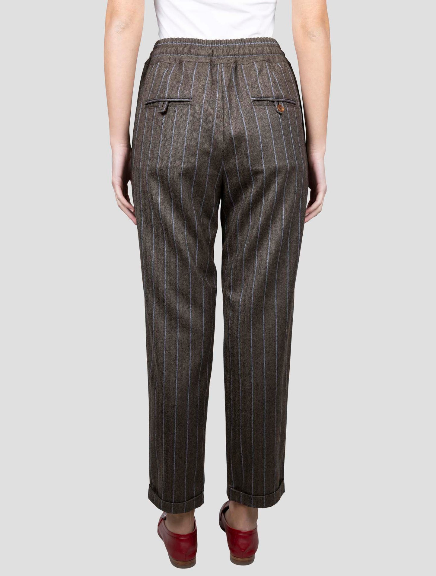 Kiton Brown Wool Pants